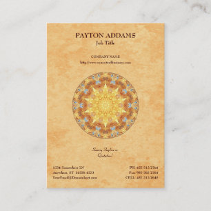 Mandala de renouvellement - carte de visite