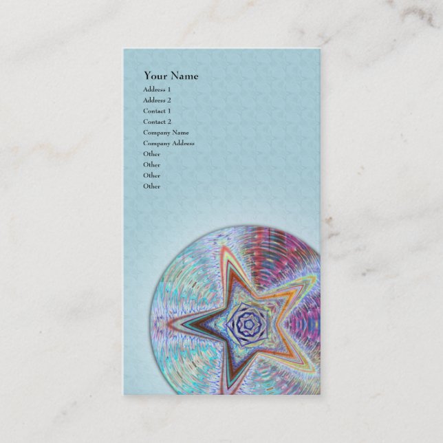 Mandala de Starquake • Carte de visite vertical (Devant)