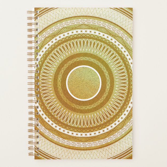 Mandala d'or et de paillettes (Devant)