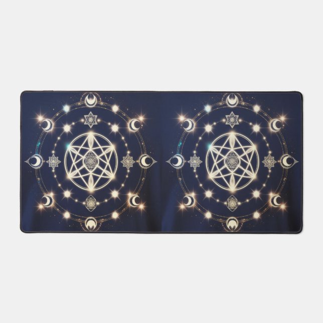Mandala du cycle lunaire céleste – Géométrie sacré (Recto)