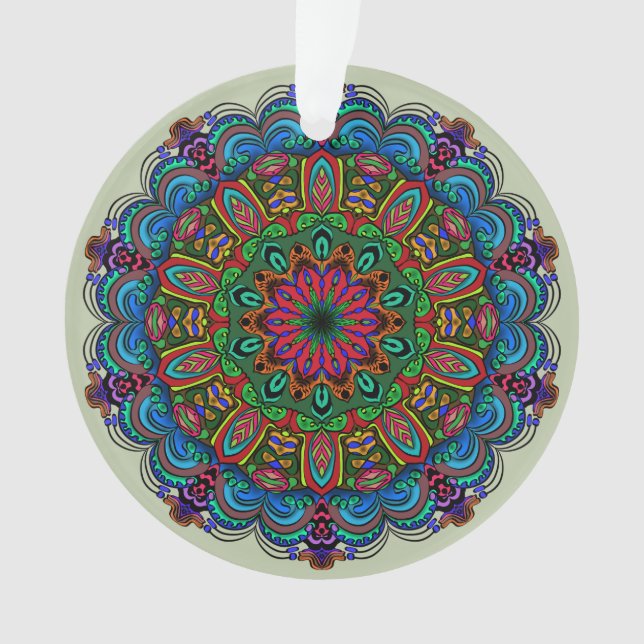 Mandala dynamique Floral & Motif géométrique (devant)
