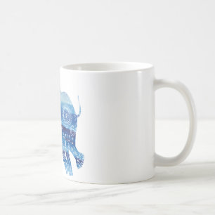 Mandala Elephant Art Blanc 325 ml Mug Classique