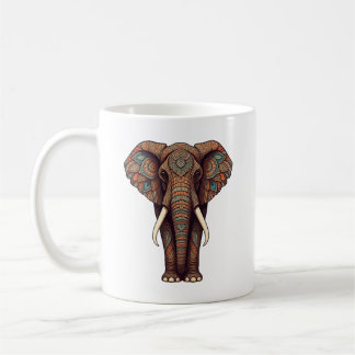 Mandala Elephant Design mug