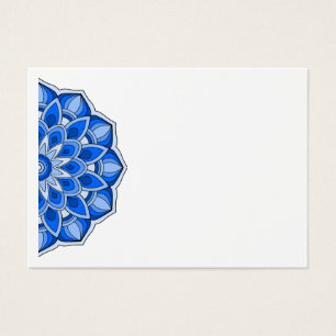 Mandala en bleu Carte de profil