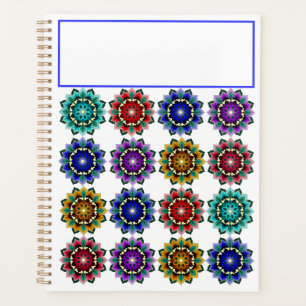 Mandala en différentes couleurs