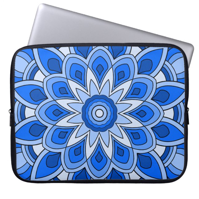 Mandala en sac électronique bleu (Devant)