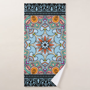 Mandala ethnique tribale sans couture motif