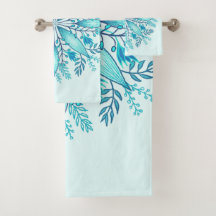 Mandala floral - Flocon de neige bohème bleu turqu