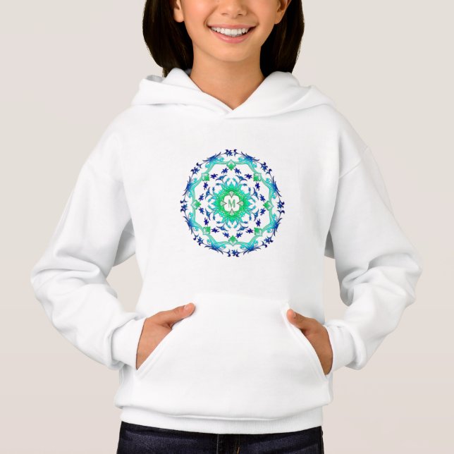 Mandala floral. monogramme (Devant)