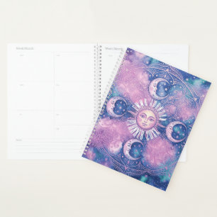 Mandala Galaxie Nébuleuse Soleil & Lune Céleste