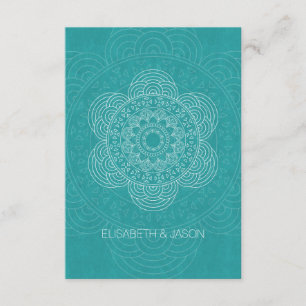 Mandala Garden Chic Wedding Cartes RSVP