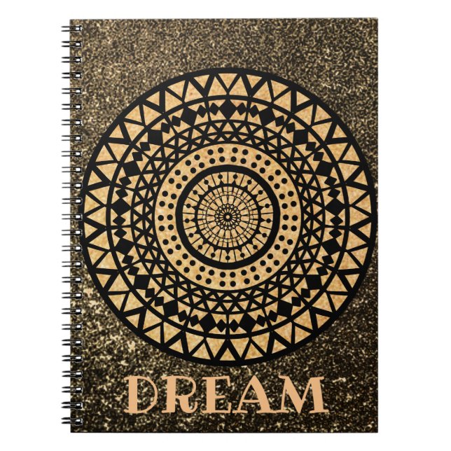 Mandala Gold Dream Thé Cadeaux Journal Livre (Devant)