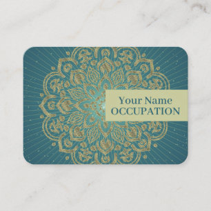MANDALA Golden Rosette - Carte de visite
