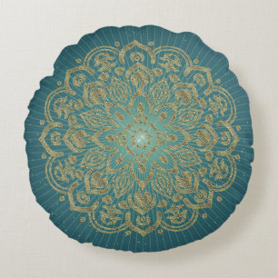 MANDALA Golden Rosette - Coussin