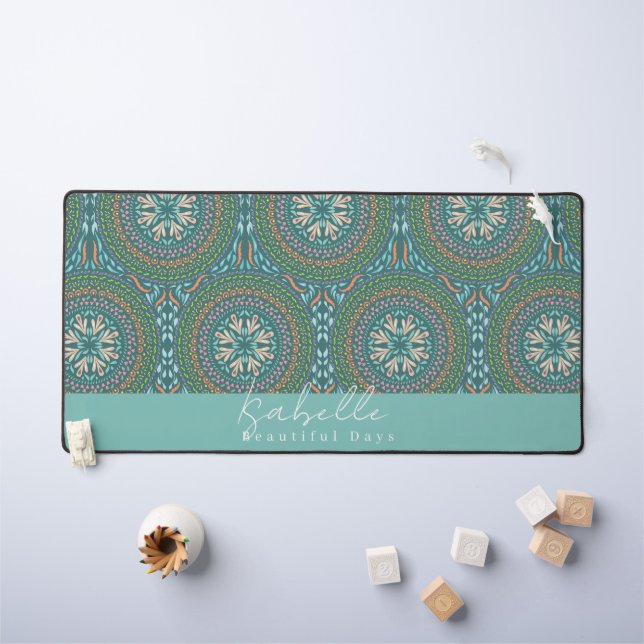 Mandala Green (Tableau pour enfants)