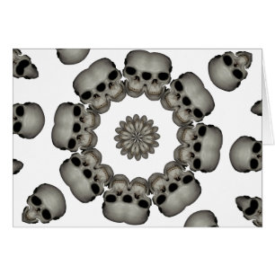 Mandala humain déplaisant de crâne