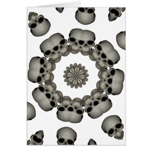 Mandala humain déplaisant de crâne