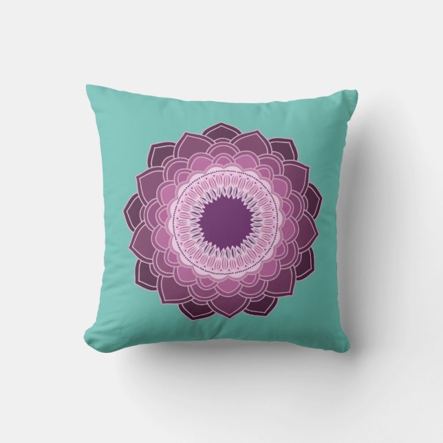Mandala imprimé oreiller (Recto)