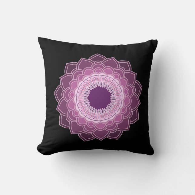 Mandala imprimé oreiller (Recto)
