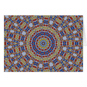 Mandala jaune bleu
