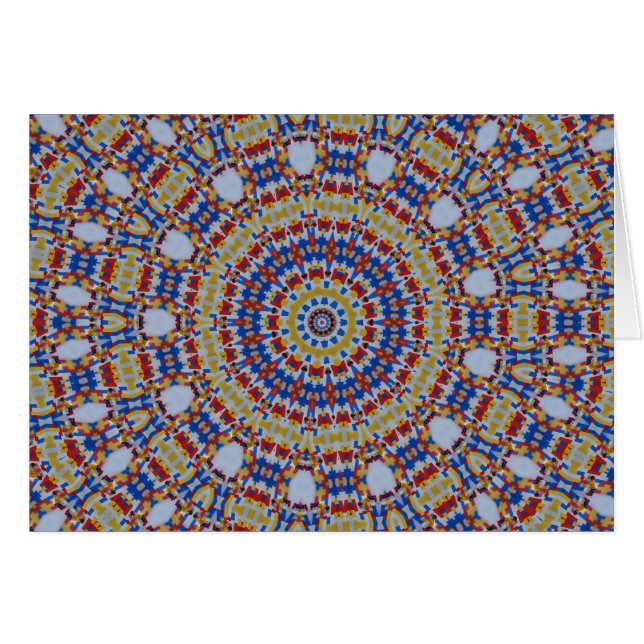 Mandala jaune bleu (Devant horizontal)