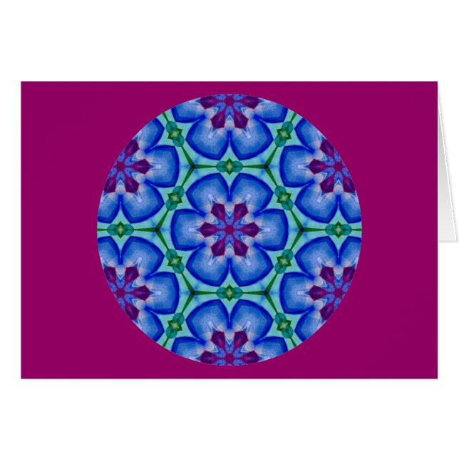 Mandala kaléïdoscopique Design.2 floral (Devant horizontal)