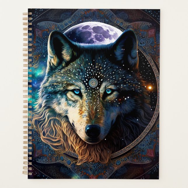 Mandala, la lune mystique du loup (Devant)
