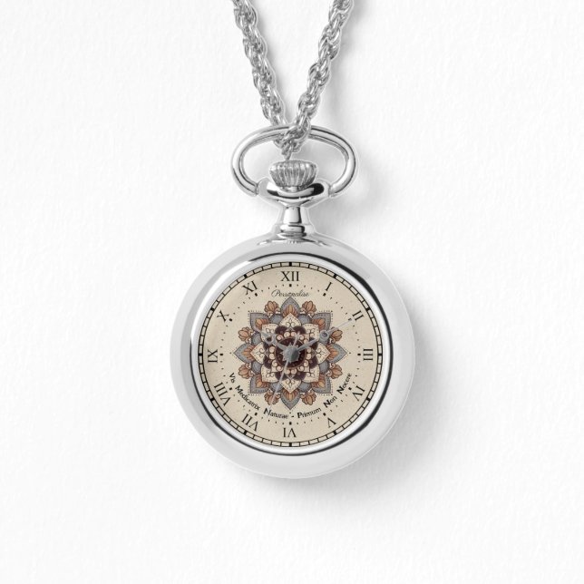 Mandala Latin Hippocrate Citation Collier EWatch (Recto)