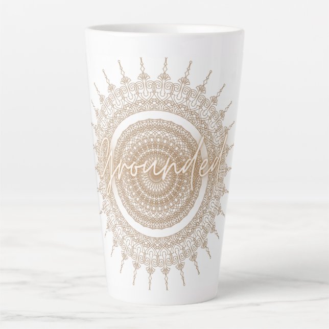 Mandala Latte Mug Classique (Devant)