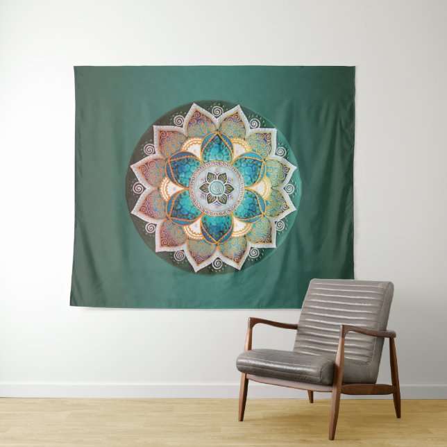 Mandala Lumineux - Tapisserie (En situation (horizontale))
