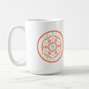 Mandala Mantra Mug à café à deux tons