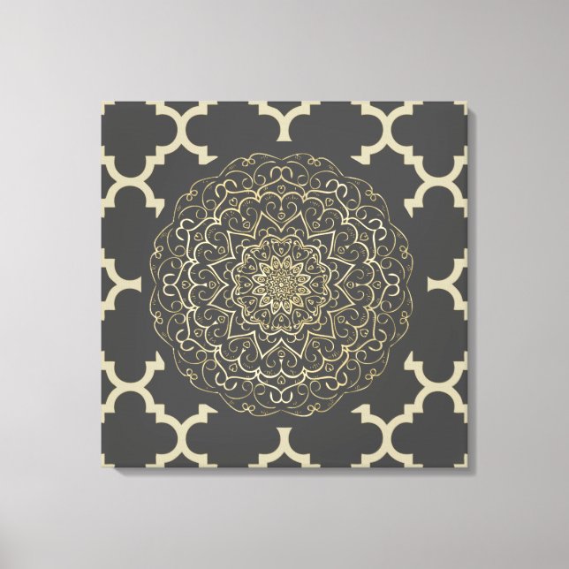 Mandala marocain - Toile enveloppée (Recto)