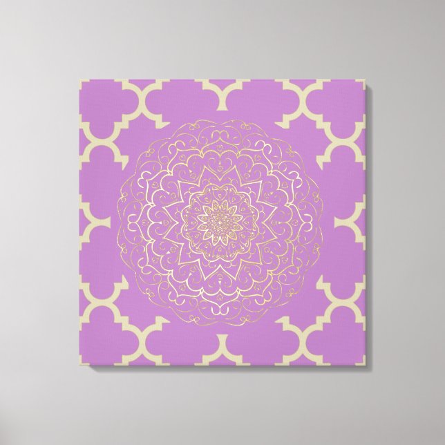 Mandala marocain - Toile enveloppée (Recto)