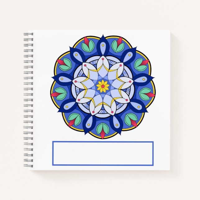 Mandala Motif 01 Carnet spiral (Devant)