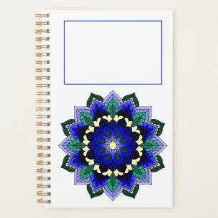 Mandala Motif 02 en bleu foncé