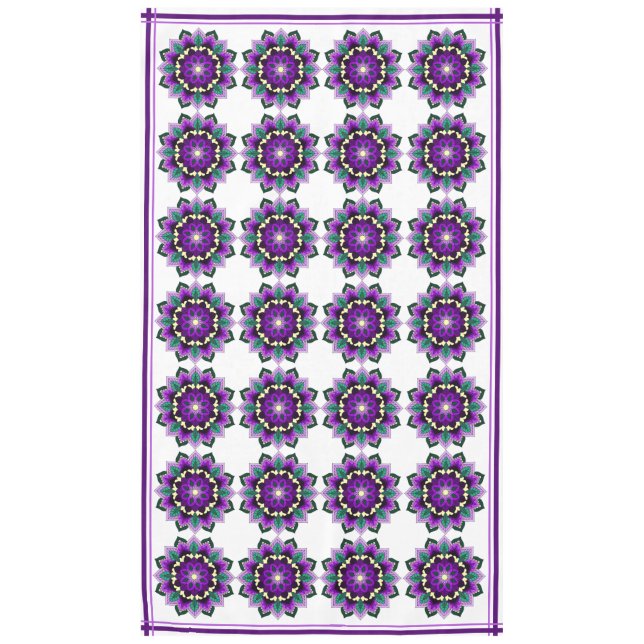 Mandala Motif 02 en nappes violettes (Devant)