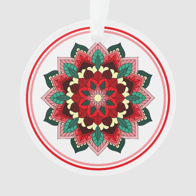 Mandala Motif 02 en ornement rouge (devant)