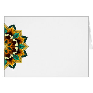 Mandala Motif 2002 en jaune et bronzette