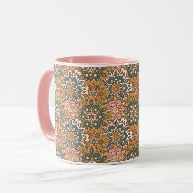Mandala Motif Mug (Devant gauche)