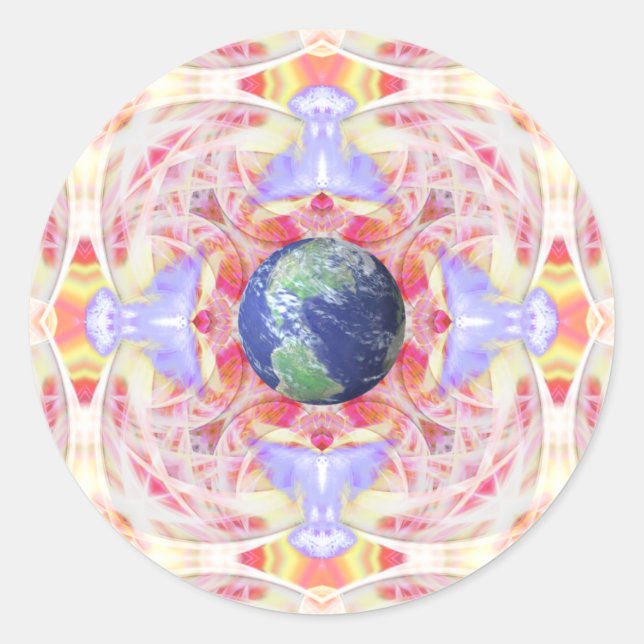 Mandala of Peace on Earth Stickers (Devant)