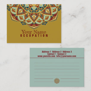 Mandala oriental - Carte de visite