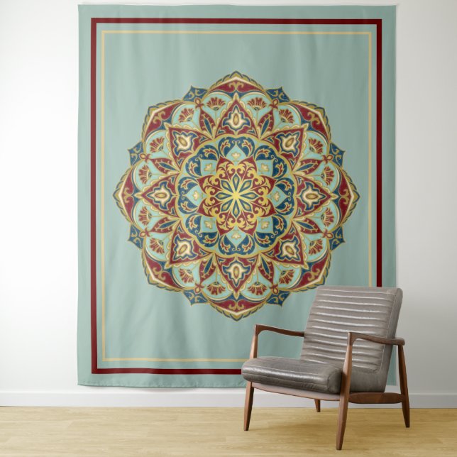 Mandala Oriental - Tapisserie (En situation)
