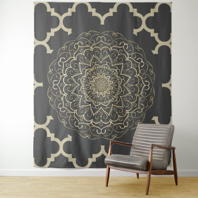 Mandala Oriental - Tapisserie (En situation)