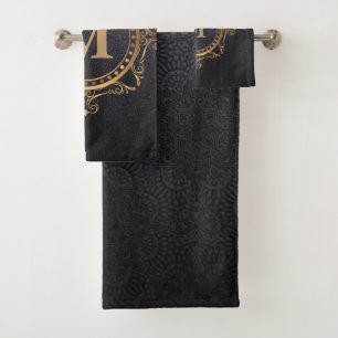 Mandala ornementale de luxe noir