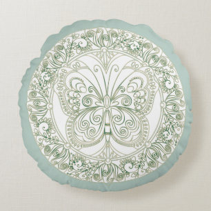 Mandala papillon - Coussin