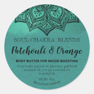 Mandala Produit Emballage Mood Blend Étiquettes