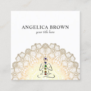 Mandala - Reiki Master avec Carte de visite Chakra