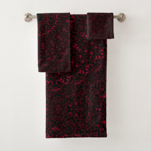 Mandala Rouge de Bourgogne avec Symétrie Ornementa