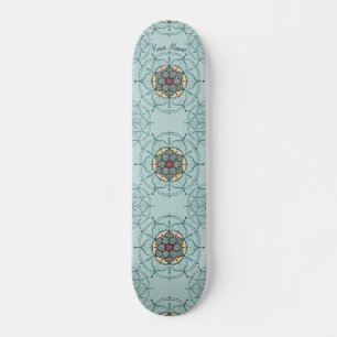 Mandala Skateboard avec votre nom