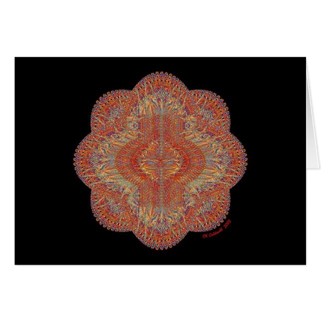 Mandala tibétain de prière (Devant horizontal)